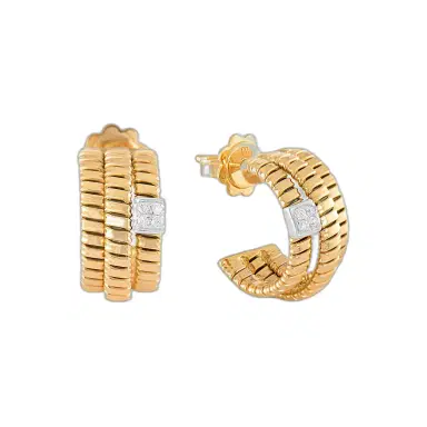 K Di Kuore K Di Kuore 18K Yellow Gold and Diamond Earrings by The Solist | Thumbnail 1 K Di Kuore K Di Kuore 18K Yellow Gold and Diamond Earrings by The Solist | Thumbnail 1