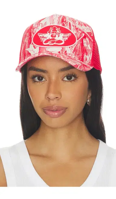 Boys Lie Red Camo Manhunt Trucker Hat | Thumbnail 1 Boys Lie Red Camo Manhunt Trucker Hat | Thumbnail 1