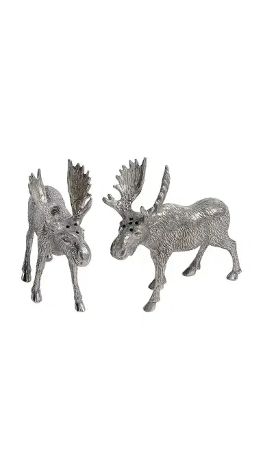 The Favorites St. Anton Pewter Moose Salt & Pepper Shakers | Thumbnail 2 The Favorites St. Anton Pewter Moose Salt & Pepper Shakers | Thumbnail 2