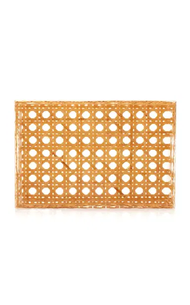 Moda Domus Small Wicker Pocket Tray - Neutral | Thumbnail 2 Moda Domus Small Wicker Pocket Tray - Neutral | Thumbnail 2