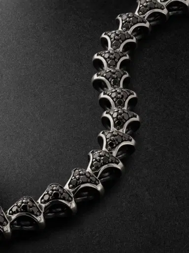 David Yurman Armory Sterling Silver Diamond Bracelet - Men | Thumbnail 4 David Yurman Armory Sterling Silver Diamond Bracelet - Men | Thumbnail 4
