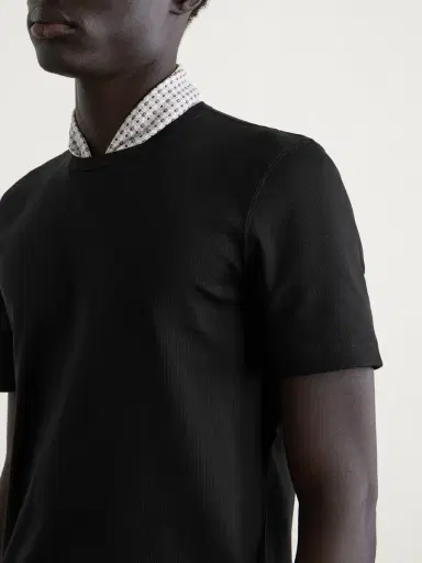 Brunello Cucinelli Ribbed Jersey T-Shirt - Men | Thumbnail 5 Brunello Cucinelli Ribbed Jersey T-Shirt - Men | Thumbnail 5
