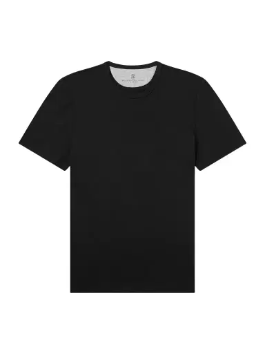 Brunello Cucinelli Ribbed Jersey T-Shirt - Men | Thumbnail 1 Brunello Cucinelli Ribbed Jersey T-Shirt - Men | Thumbnail 1