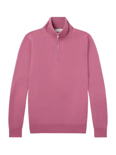 Brunello Cucinelli Cashmere Half-Zip Sweater - Men | Thumbnail 1 Brunello Cucinelli Cashmere Half-Zip Sweater - Men | Thumbnail 1
