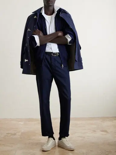Brunello Cucinelli Striped Cotton-Poplin Shirt - Men | Thumbnail 2 Brunello Cucinelli Striped Cotton-Poplin Shirt - Men | Thumbnail 2