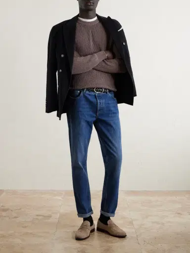 Brunello Cucinelli Ribbed Cotton Sweater - Men | Thumbnail 2 Brunello Cucinelli Ribbed Cotton Sweater - Men | Thumbnail 2