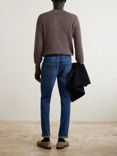 Brunello Cucinelli Ribbed Cotton Sweater - Men | Thumbnail 4 Brunello Cucinelli Ribbed Cotton Sweater - Men | Thumbnail 4
