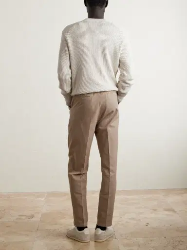 Brunello Cucinelli Ribbed Cotton Sweater - Men | Thumbnail 3 Brunello Cucinelli Ribbed Cotton Sweater - Men | Thumbnail 3