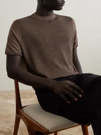 Canali Wool and Silk-Blend T-Shirt - Men | Thumbnail 3 Canali Wool and Silk-Blend T-Shirt - Men | Thumbnail 3