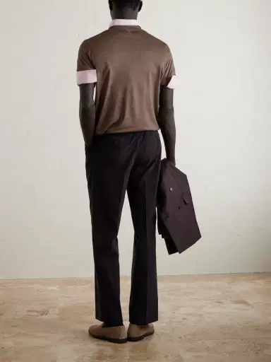 Canali Wool and Silk-Blend T-Shirt - Men | Thumbnail 4 Canali Wool and Silk-Blend T-Shirt - Men | Thumbnail 4