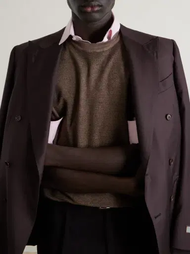 Canali Wool and Silk-Blend T-Shirt - Men | Thumbnail 5 Canali Wool and Silk-Blend T-Shirt - Men | Thumbnail 5