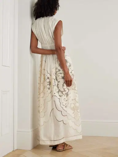 Zimmermann Daylight Broderie Anglaise Linen Midi Dress | Thumbnail 3 Zimmermann Daylight Broderie Anglaise Linen Midi Dress | Thumbnail 3