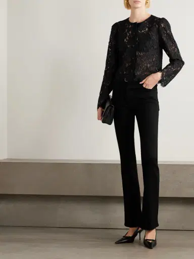 Frame Organic Cotton-blend Lace Blouse | Thumbnail 2 Frame Organic Cotton-blend Lace Blouse | Thumbnail 2
