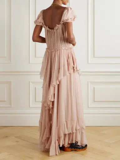 Chloé Silk-mousseline Gown | Thumbnail 3 Chloé Silk-mousseline Gown | Thumbnail 3