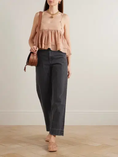 Chloé Frayed High-rise Straight-leg Jeans | Thumbnail 2 Chloé Frayed High-rise Straight-leg Jeans | Thumbnail 2