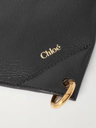Chloé Embellished Textured-leather Pouch | Thumbnail 3 Chloé Embellished Textured-leather Pouch | Thumbnail 3