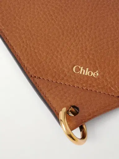 Chloé Embellished Textured-leather Pouch | Thumbnail 3 Chloé Embellished Textured-leather Pouch | Thumbnail 3
