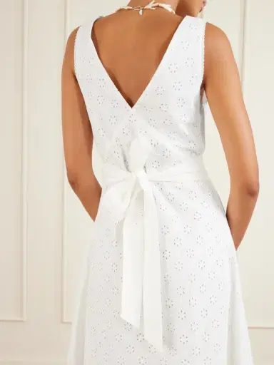 Faithfull Maya Broderie Anglaise Midi Dress | Thumbnail 4 Faithfull Maya Broderie Anglaise Midi Dress | Thumbnail 4