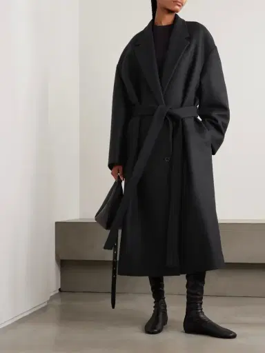 Calvin Klein Collection Beatrice Belted Wool And Cashmere-blend Coat | Thumbnail 2 Calvin Klein Collection Beatrice Belted Wool And Cashmere-blend Coat | Thumbnail 2