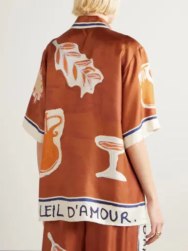 ALÉMAIS Soleil D'amour Printed Silk-twill Shirt | Thumbnail 4 ALÉMAIS Soleil D'amour Printed Silk-twill Shirt | Thumbnail 4