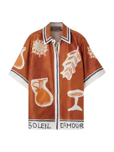 ALÉMAIS Soleil D'amour Printed Silk-twill Shirt | Thumbnail 1 ALÉMAIS Soleil D'amour Printed Silk-twill Shirt | Thumbnail 1