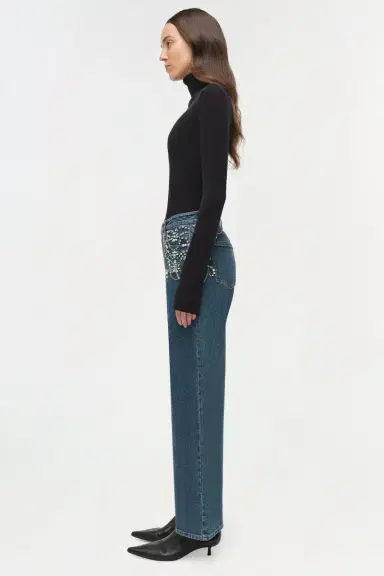 Simkhai Jude Embellished Crop Jean | Thumbnail 4 Simkhai Jude Embellished Crop Jean | Thumbnail 4