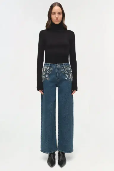 Simkhai Jude Embellished Crop Jean | Thumbnail 6 Simkhai Jude Embellished Crop Jean | Thumbnail 6
