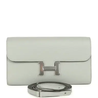HERMÈS Hermes Constance Wallet To Go Bleu Glacier Evercolor Palladium Hardware | Thumbnail 1 HERMÈS Hermes Constance Wallet To Go Bleu Glacier Evercolor Palladium Hardware | Thumbnail 1