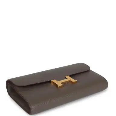 HERMÈS Hermes Constance Wallet To Go Etain Epsom Gold Hardware | Thumbnail 6 HERMÈS Hermes Constance Wallet To Go Etain Epsom Gold Hardware | Thumbnail 6