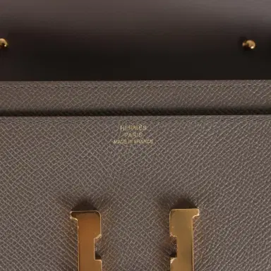 HERMÈS Hermes Constance Wallet To Go Etain Epsom Gold Hardware | Thumbnail 7 HERMÈS Hermes Constance Wallet To Go Etain Epsom Gold Hardware | Thumbnail 7