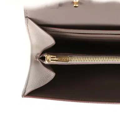 HERMÈS Hermes Constance Wallet To Go Etain Epsom Gold Hardware | Thumbnail 10 HERMÈS Hermes Constance Wallet To Go Etain Epsom Gold Hardware | Thumbnail 10