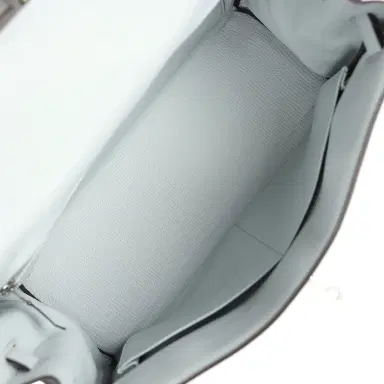 HERMÈS Hermes Kelly Retourne 32 Bleu Pale Clemence Palladium Hardware | Thumbnail 7 HERMÈS Hermes Kelly Retourne 32 Bleu Pale Clemence Palladium Hardware | Thumbnail 7