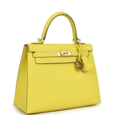 HERMÈS Hermes Kelly Sellier 25 Lime Epsom Gold Hardware | Thumbnail 2 HERMÈS Hermes Kelly Sellier 25 Lime Epsom Gold Hardware | Thumbnail 2