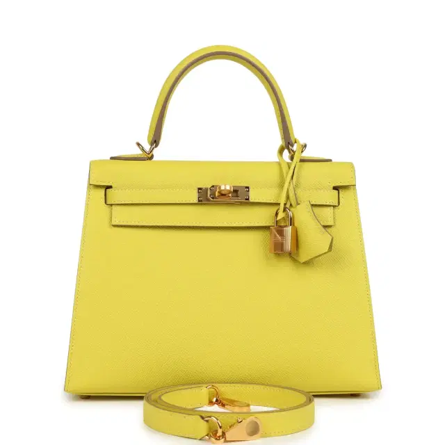 Hermes Kelly Sellier 25 Lime Epsom Gold Hardware Hermes Kelly Sellier 25 Lime Epsom Gold Hardware