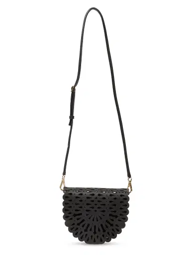 Simkhai Women's McCall Laser-Cut Leather Saddle Bag | Thumbnail 3 Simkhai Women's McCall Laser-Cut Leather Saddle Bag | Thumbnail 3