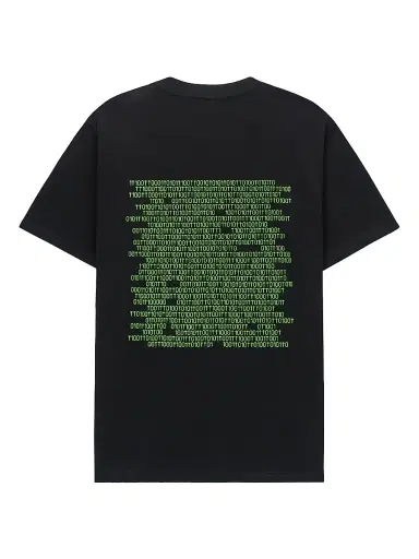 RTA Men's Liam Logo Cotton T-Shirt - Black Binary Logo | Thumbnail 2 RTA Men's Liam Logo Cotton T-Shirt - Black Binary Logo | Thumbnail 2