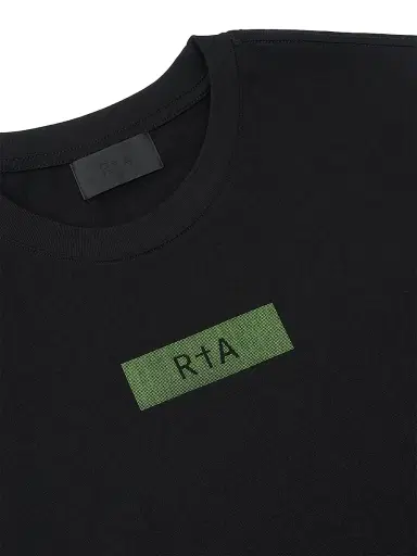 RTA Men's Liam Logo Cotton T-Shirt - Black Binary Logo | Thumbnail 3 RTA Men's Liam Logo Cotton T-Shirt - Black Binary Logo | Thumbnail 3