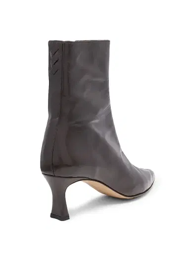 Bottega Veneta Women's Vela 60MM Leather Ankle Boots - Fondant - Size 7 | Thumbnail 3 Bottega Veneta Women's Vela 60MM Leather Ankle Boots - Fondant - Size 7 | Thumbnail 3