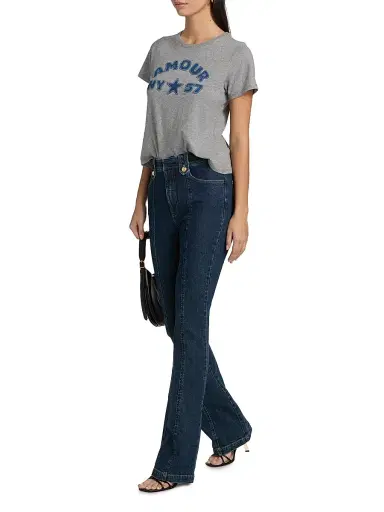 Cinq à Sept Women's Shailene Stretch High-Rise Bootcut Jeans - Fontaine | Thumbnail 2 Cinq à Sept Women's Shailene Stretch High-Rise Bootcut Jeans - Fontaine | Thumbnail 2