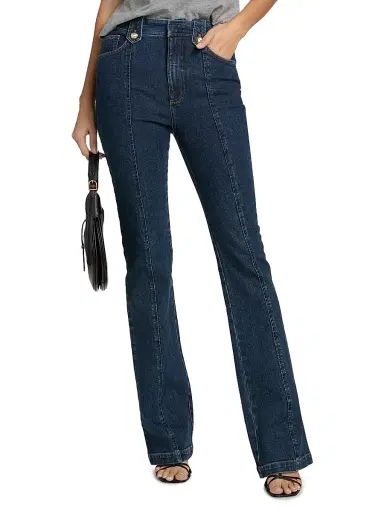 Cinq à Sept Women's Shailene Stretch High-Rise Bootcut Jeans - Fontaine | Thumbnail 3 Cinq à Sept Women's Shailene Stretch High-Rise Bootcut Jeans - Fontaine | Thumbnail 3