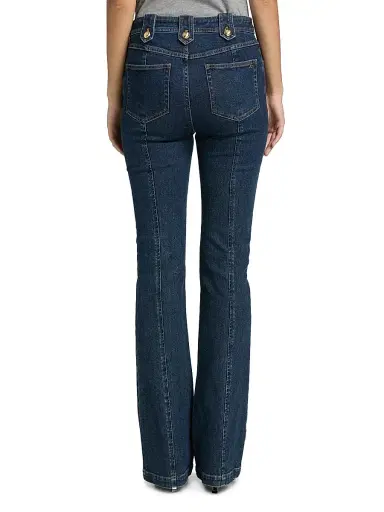 Cinq à Sept Women's Shailene Stretch High-Rise Bootcut Jeans - Fontaine | Thumbnail 5 Cinq à Sept Women's Shailene Stretch High-Rise Bootcut Jeans - Fontaine | Thumbnail 5