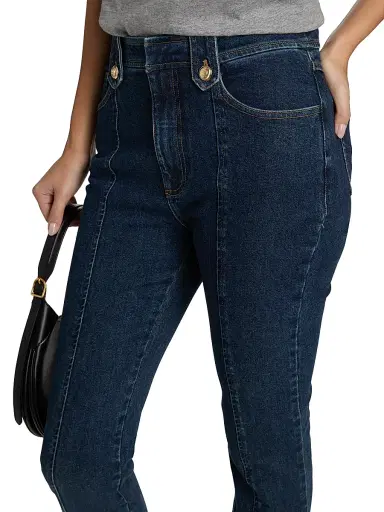 Cinq à Sept Women's Shailene Stretch High-Rise Bootcut Jeans - Fontaine | Thumbnail 6 Cinq à Sept Women's Shailene Stretch High-Rise Bootcut Jeans - Fontaine | Thumbnail 6
