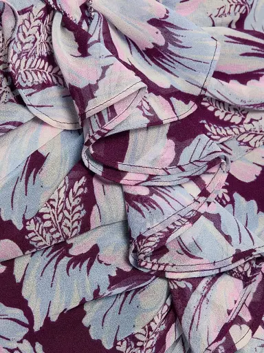 Cinq à Sept Women's Lyra Tulip-Print Ruffled Midi-Dress | Thumbnail 7 Cinq à Sept Women's Lyra Tulip-Print Ruffled Midi-Dress | Thumbnail 7