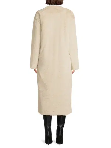 Et Ochs Women's Theo Faux Fur Car Coat - Putty | Thumbnail 5 Et Ochs Women's Theo Faux Fur Car Coat - Putty | Thumbnail 5