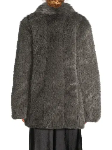 Et Ochs Women's Cooper Pelted Coat - Charcoal | Thumbnail 5 Et Ochs Women's Cooper Pelted Coat - Charcoal | Thumbnail 5