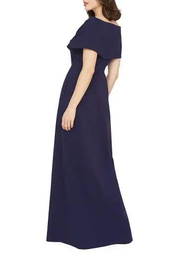 Kay Unger Women's Irelyn Stretch-Crepe Walk-Thru Jumpsuit - Twilight | Thumbnail 7 Kay Unger Women's Irelyn Stretch-Crepe Walk-Thru Jumpsuit - Twilight | Thumbnail 7