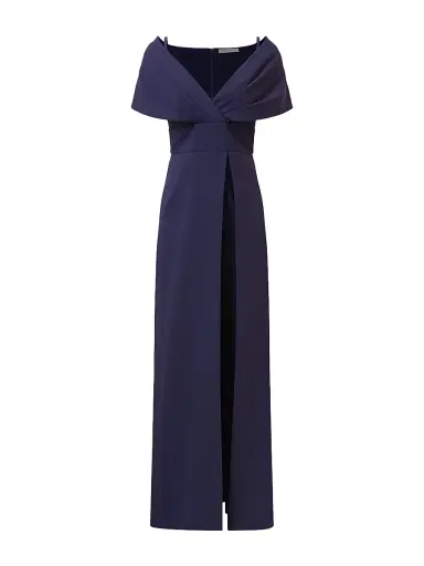Kay Unger Women's Irelyn Stretch-Crepe Walk-Thru Jumpsuit - Twilight | Thumbnail 1 Kay Unger Women's Irelyn Stretch-Crepe Walk-Thru Jumpsuit - Twilight | Thumbnail 1