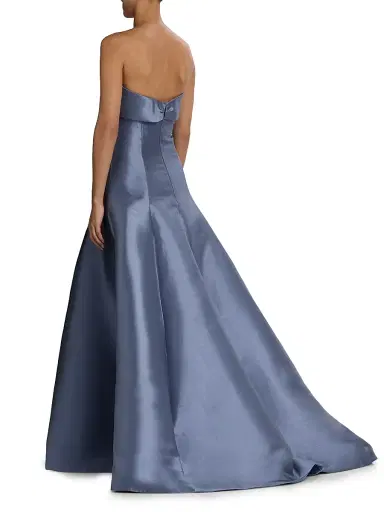 Amsale Women's Satin Strapless Gown | Thumbnail 5 Amsale Women's Satin Strapless Gown | Thumbnail 5