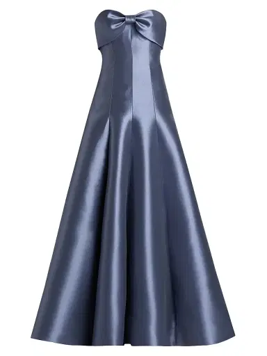 Amsale Women's Satin Strapless Gown | Thumbnail 1 Amsale Women's Satin Strapless Gown | Thumbnail 1