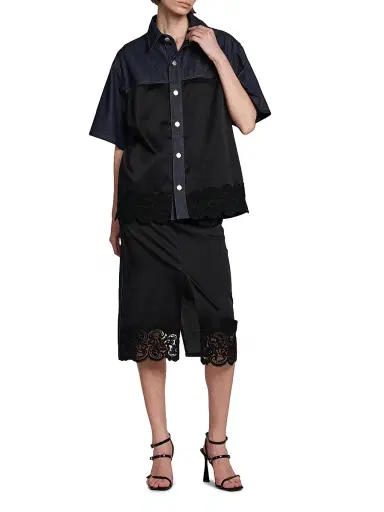 Stella McCartney Women's Slip Denim Midi-Skirt | Thumbnail 2 Stella McCartney Women's Slip Denim Midi-Skirt | Thumbnail 2